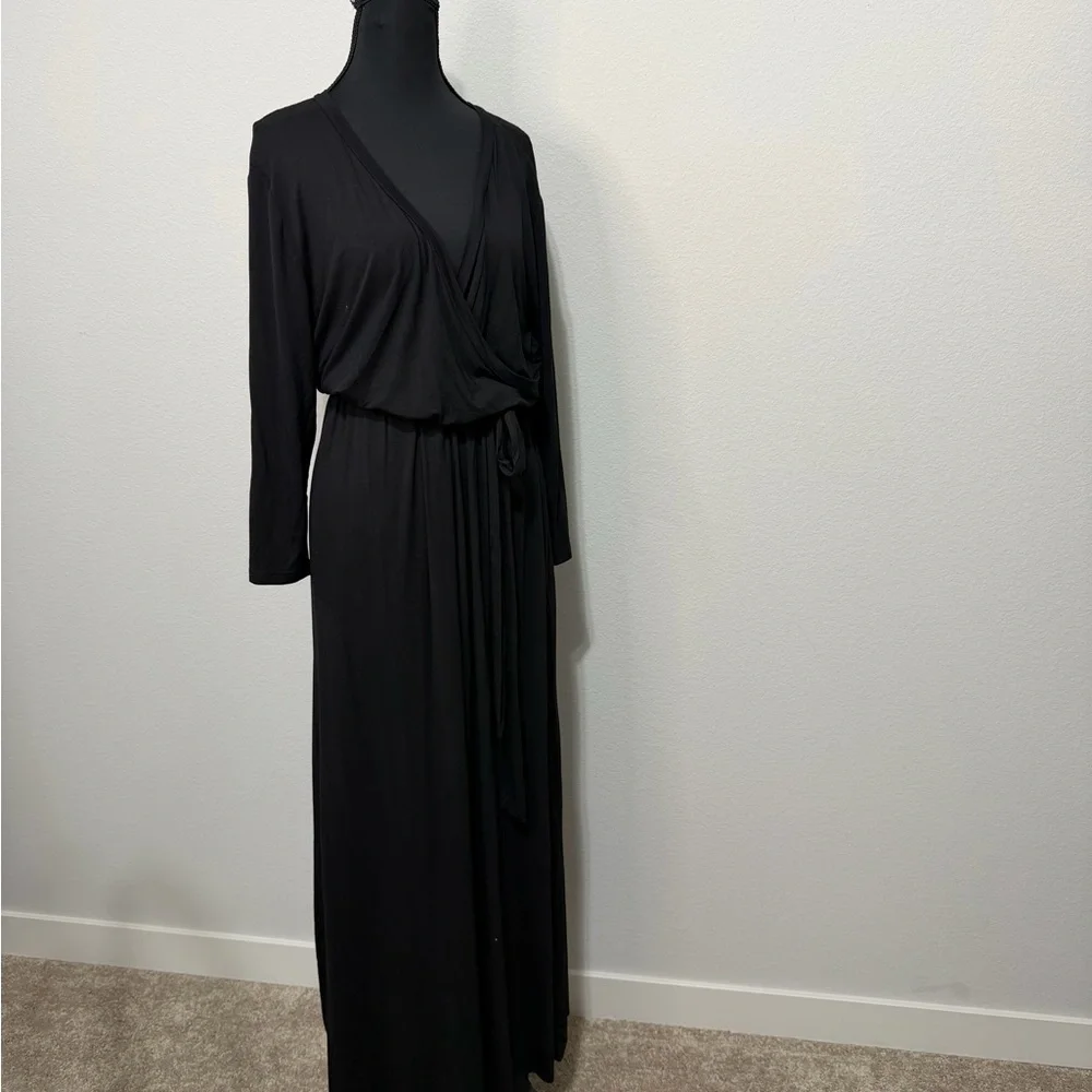 Black Long Sleeve Maxi Dress